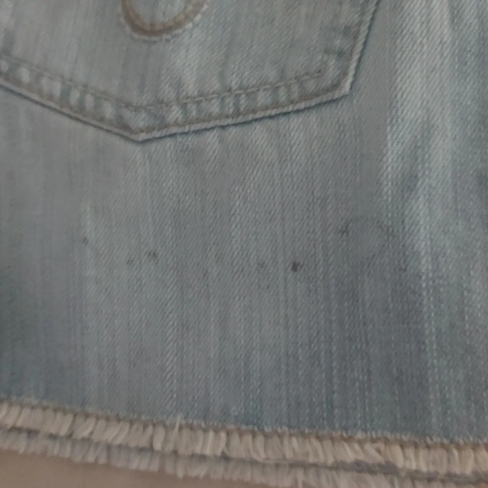 Rue21 Blue denim distressed Mini Skirt Sz 5/6 New